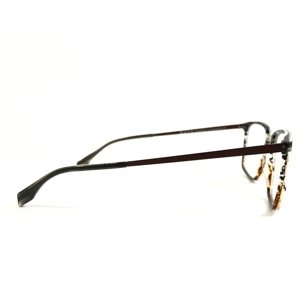 Dutz Eyeglasses Frames DZ2286 Col. 35 Brown Gray Rectangle Full Rim 54-17-145